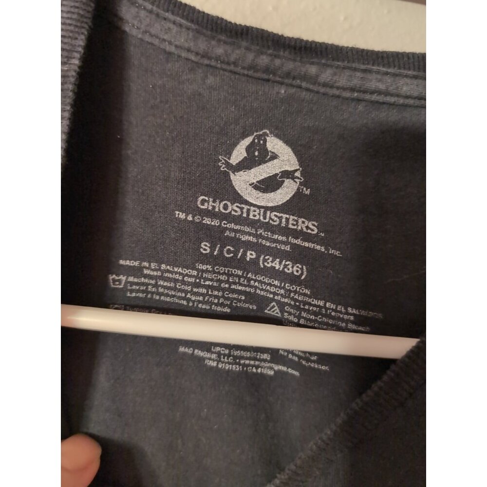 Ghostbusters Graphic T Shirt Men's Size S Black Cotton Crew Neck - Picture 3 of 6